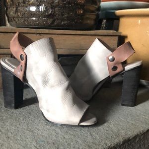 Free People Open Toe Heel- Grey